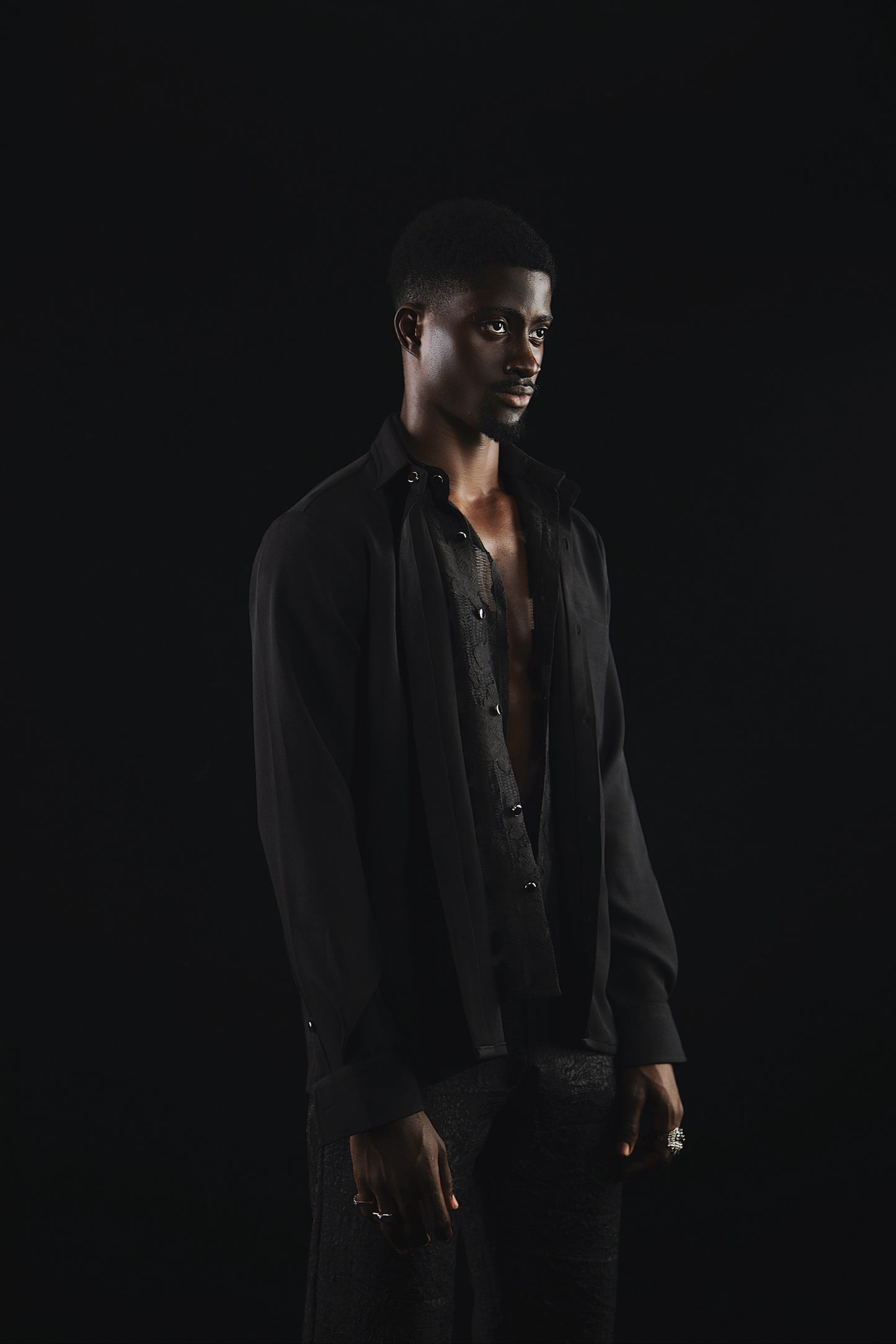 I.N OFFICIAL F/W 23 DOUBLE-COLLAR SHIRT