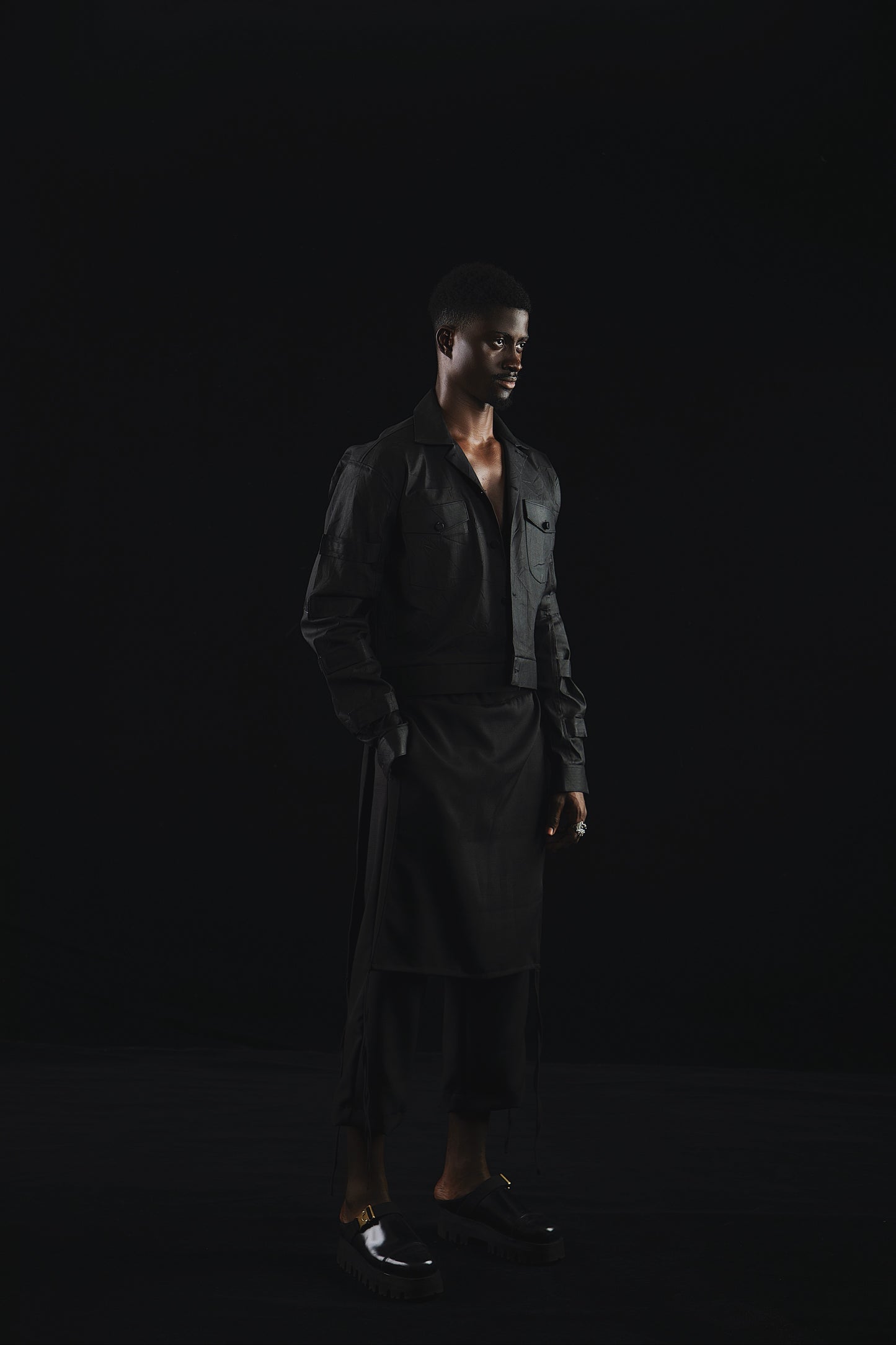 I.N OFFICIAL CRUDE MATRIX JEANS JACKET