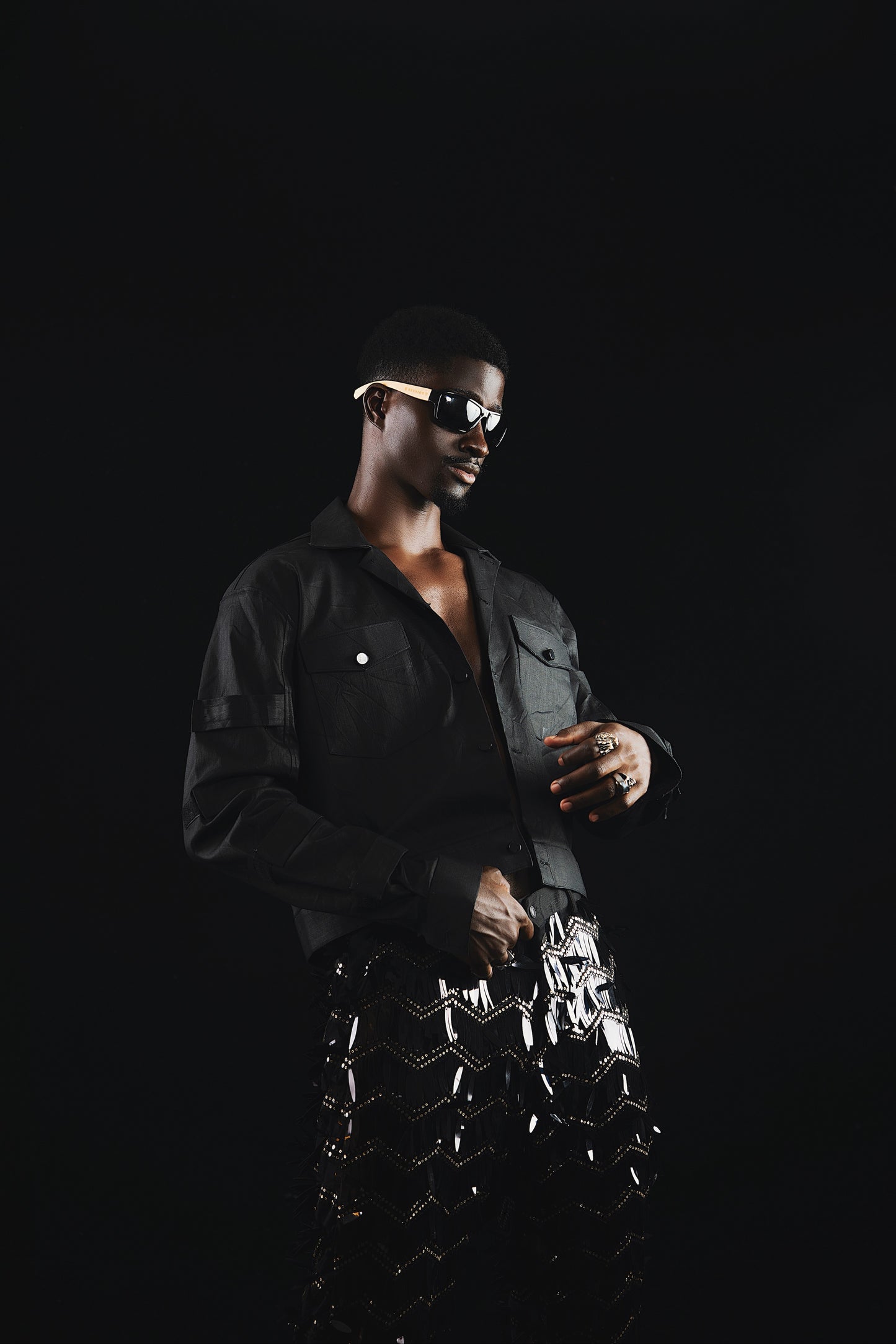 I.N OFFICIAL CRUDE MATRIX JEANS JACKET
