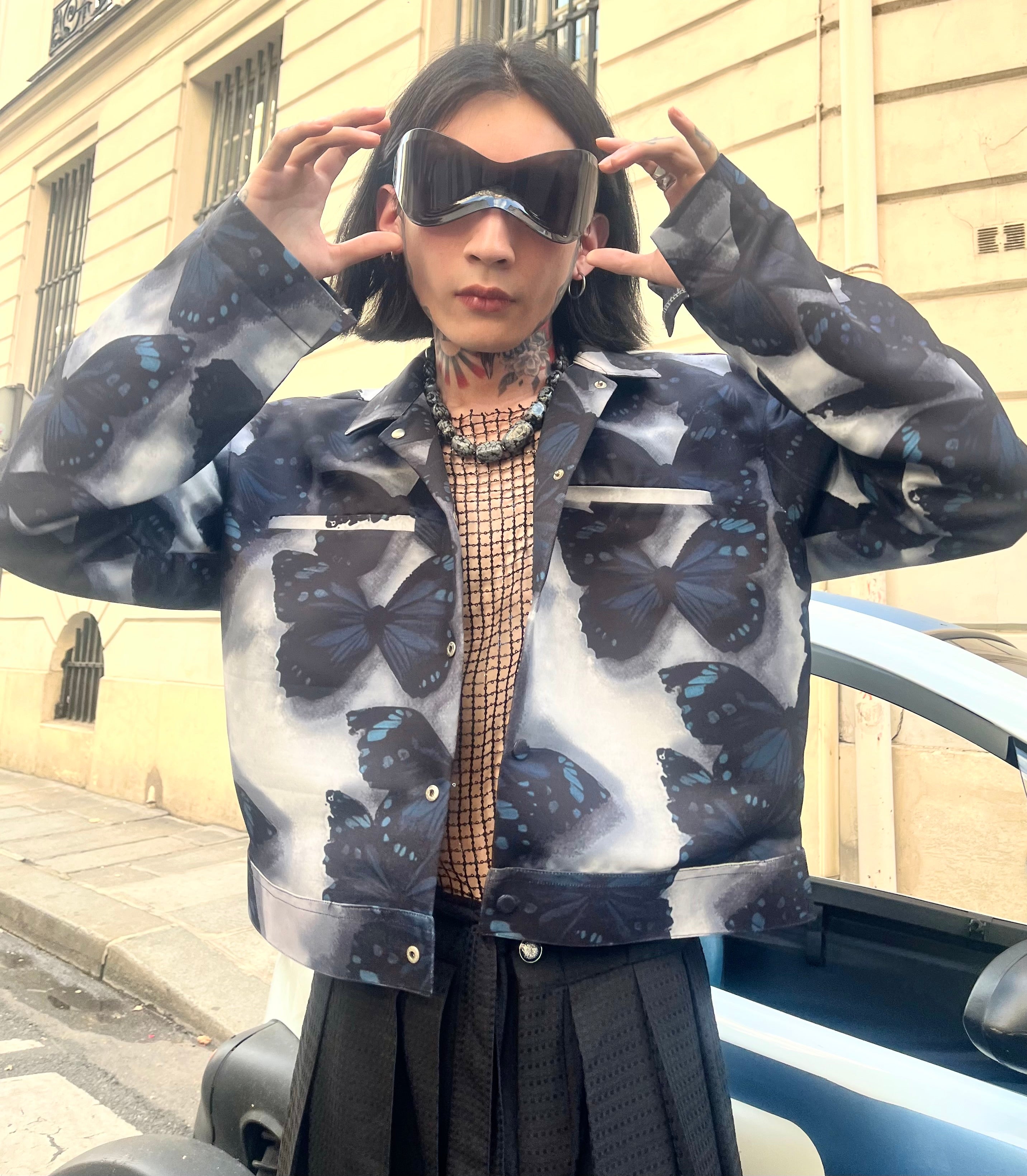 Crude matrix butterfly jacket 