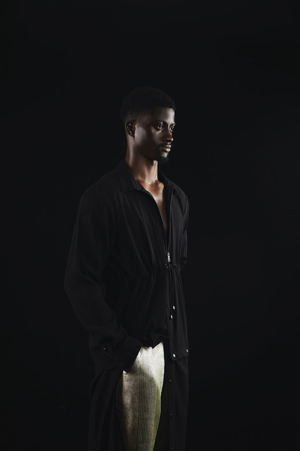 I.N OFFICIAL F/W 2023 CRUDE MATRIX DETACHABLE SHIRT