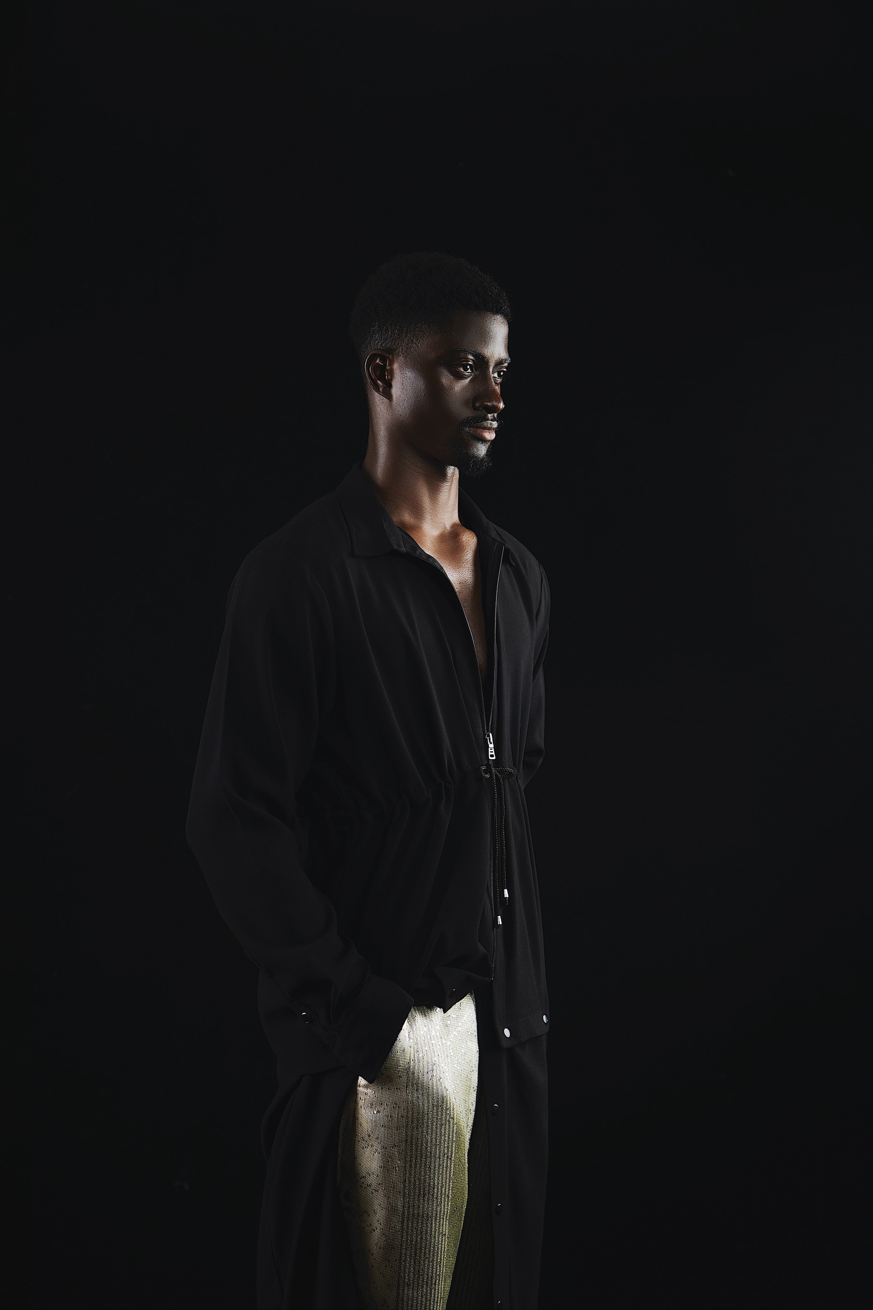 I.N OFFICIAL F/W 2023 CRUDE MATRIX DETACHABLE SHIRT