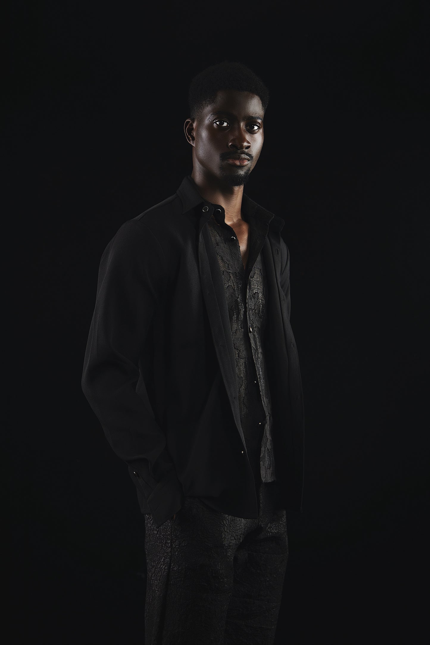 I.N OFFICIAL F/W 23 DOUBLE-COLLAR SHIRT