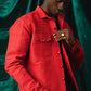 I.N OFFICIAL RED WOOVEN JACKET